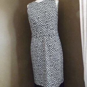 Liz Claiborne linned black and white dress